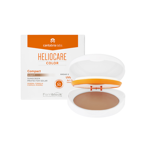 Heliocare Color Oil-Free Compact SPF 50 Sunscreen – Крем-пудра компактная с SPF 50 для жирной и комбинированной кожи (Light)