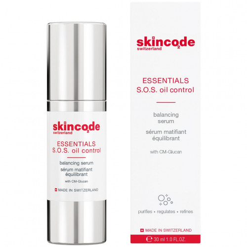 СОС Матирующая сыворотка для жирной кожи (Skincode) - S.O.S oil control balancing serum