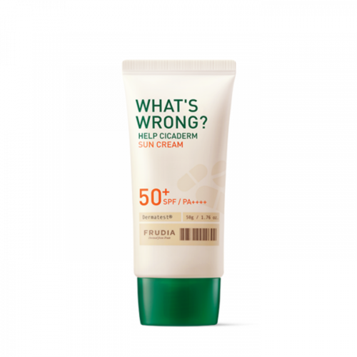 Frudia Крем солнцезащитный для чувствительной кожи - What’s wrong help cicaderm SPF50+ PA++++