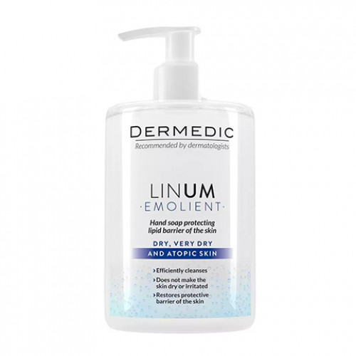 Dermedic Linum Emollient Жидкое мыло для рук, 300 мл