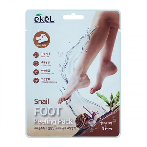 EKEL Snail FOOT Peeling Pack Пилинг-носочки с муцином улитки