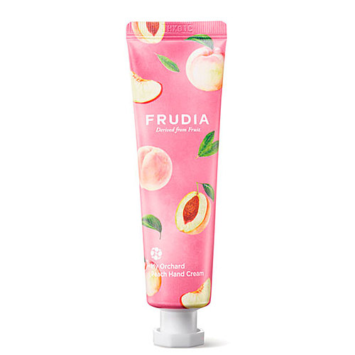 Frudia Крем для рук c персиком - Squeeze therapy peach hand cream, 30г