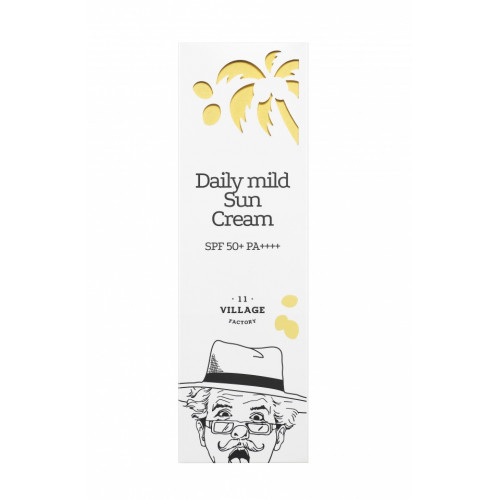 VILLAGE 11 FACTORY Daily mild Sun Cream SPF50+ PA++++ Солнцезащитный крем для ежедневного применения