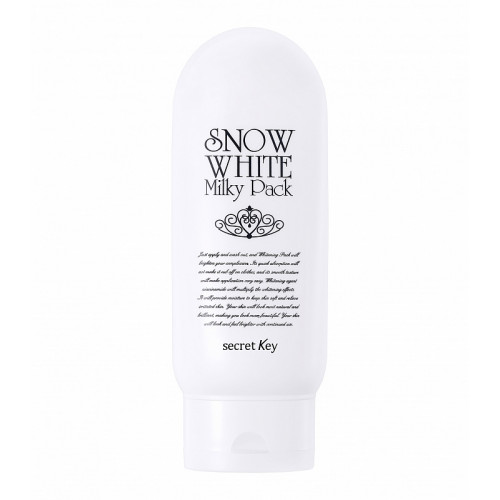 secret Key Snow White Milky Pack - Отбеливающая маска для лица и тела