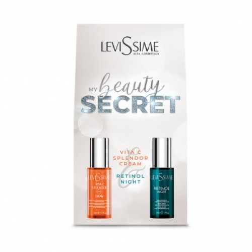 Набор Levissime Beauty Secret Pack: Ночной крем с ретинолом Retinol Cream 50 мл + Интеллектуальный крем с витамином С Vita C Splendor + GPS Cream 50 мл